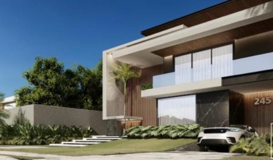 Casa de Luxo Contemporânea no Condomínio Mansões Barra da Tijuca - 6 Suítes e Subsolo para 10 Carros