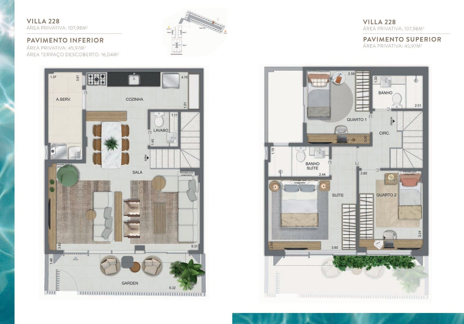 Planta 26 - Aqua Village Catete