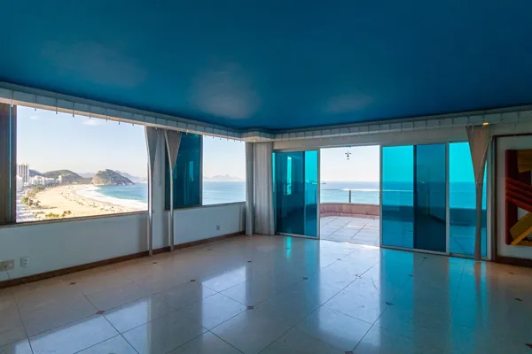 Cobertura 425m2 na Av. Atlântica 4 Quartos – Copacabana