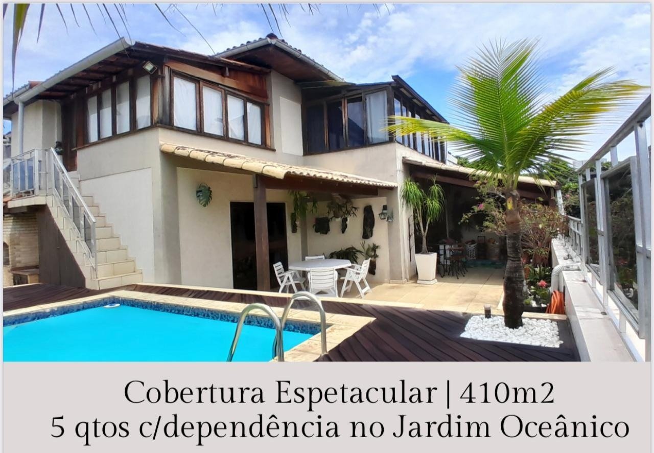 Cobertura na Barra da Tijuca 5 Quartos 410m2 Av. João Carlos Machado