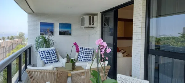 Apartamento na Barra da Tijuca 3 Quartos Av. Lúcio Costa 130m2 Saint Tropez