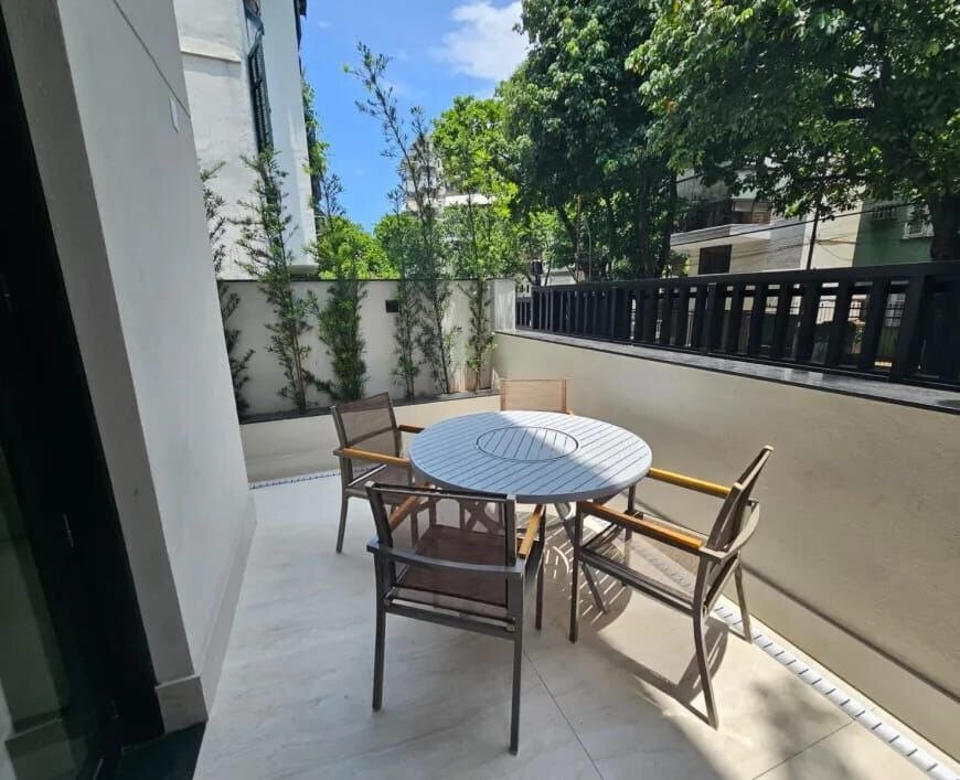 Apartamento Garden no Leblon 1 Quarto Rua San Martin 87m2