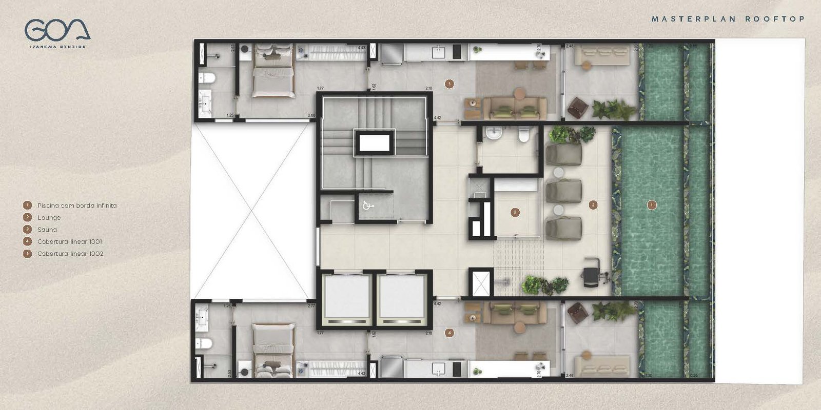 Planta 1 - Goa Ipanema Studios