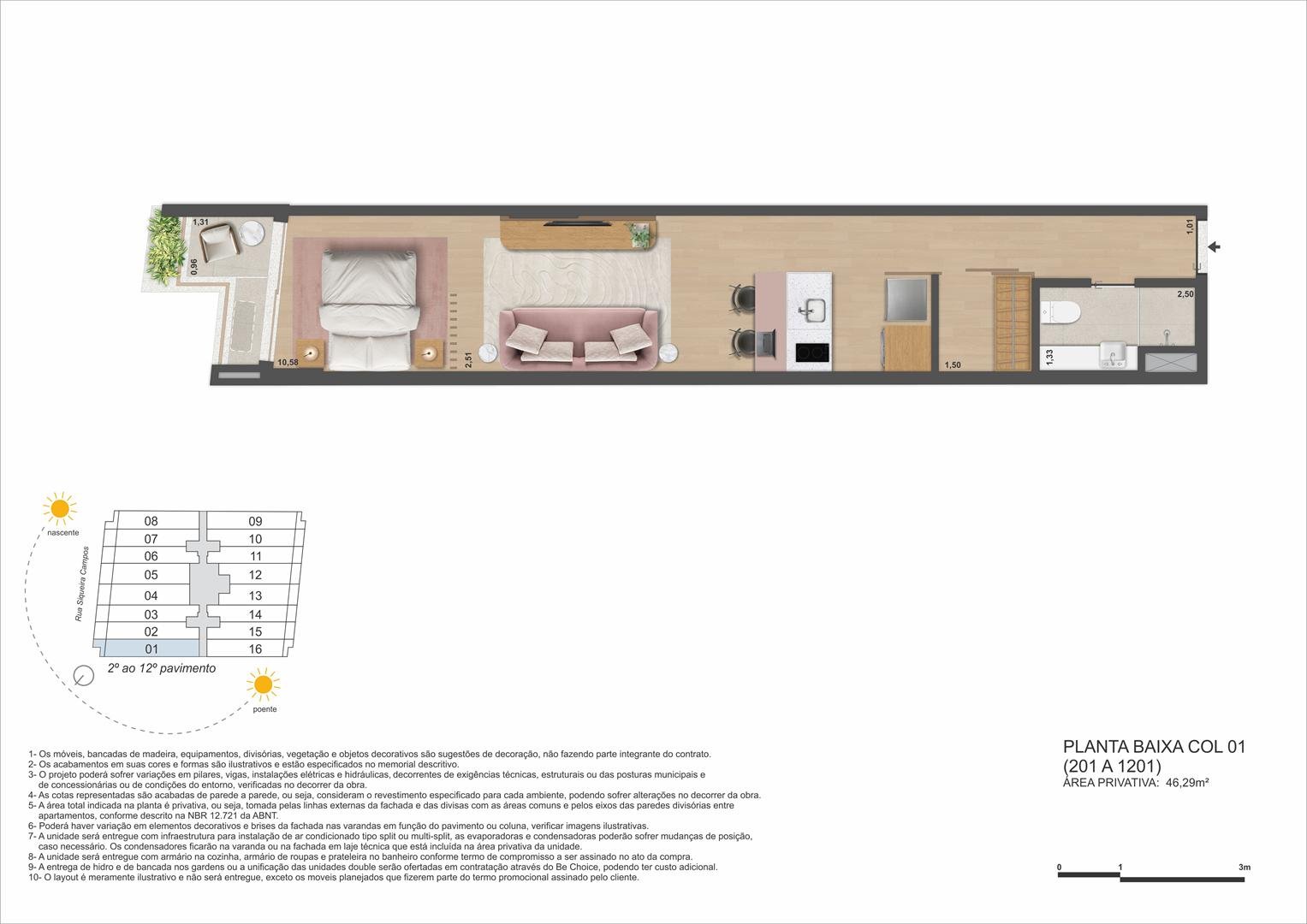 Planta 34 - Be in Rio Praia Copacabana