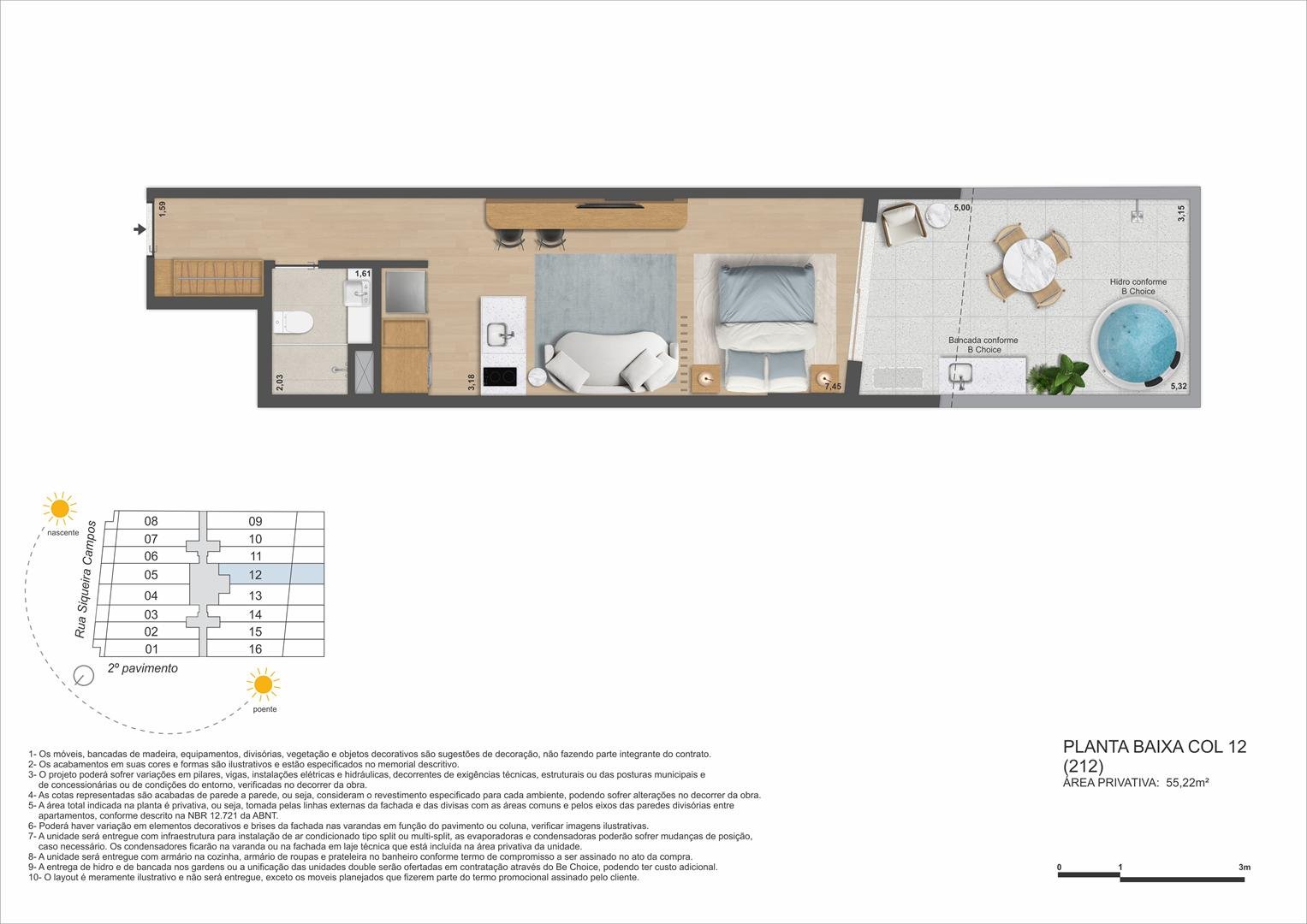 Planta 23 - Be in Rio Praia Copacabana