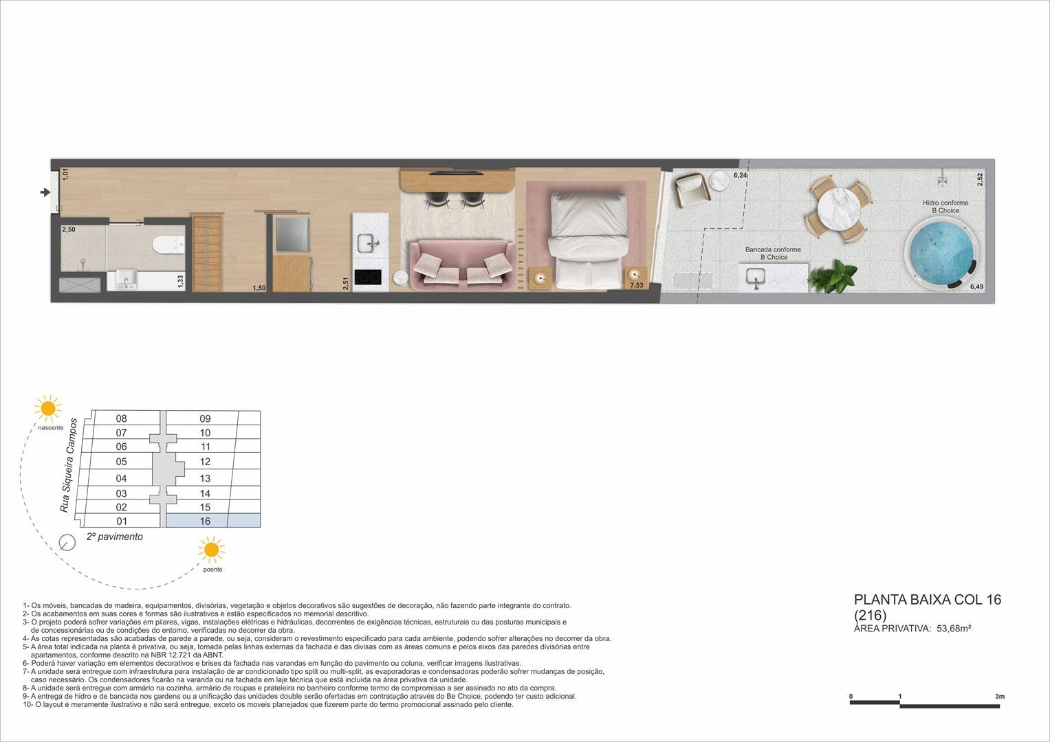 Planta 19 - Be in Rio Praia Copacabana