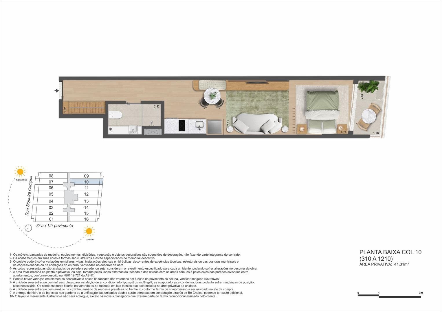 Planta 17 - Be in Rio Praia Copacabana