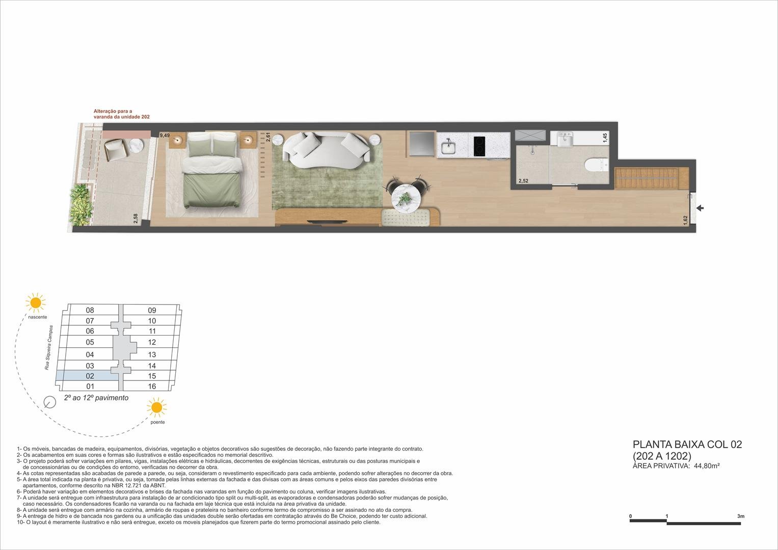 Planta 33 - Be in Rio Praia Copacabana