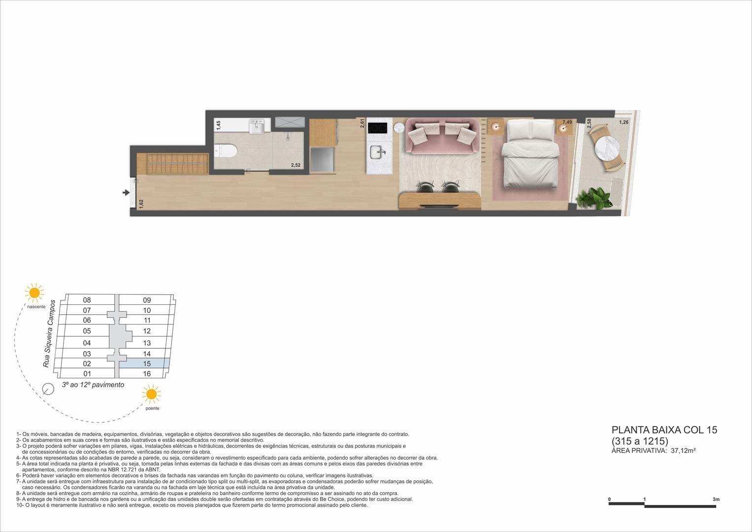 Planta 12 - Be in Rio Praia Copacabana