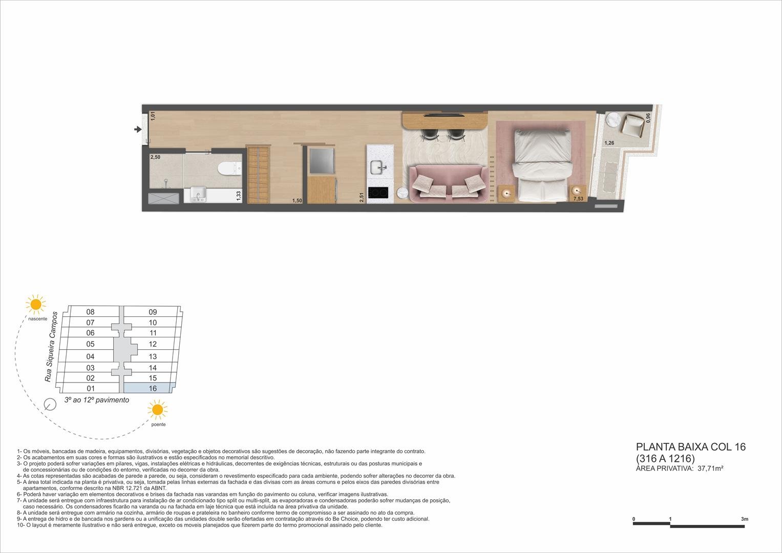 Planta 11 - Be in Rio Praia Copacabana