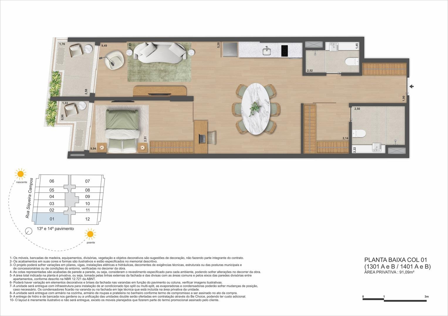 Planta 9 - Be in Rio Praia Copacabana