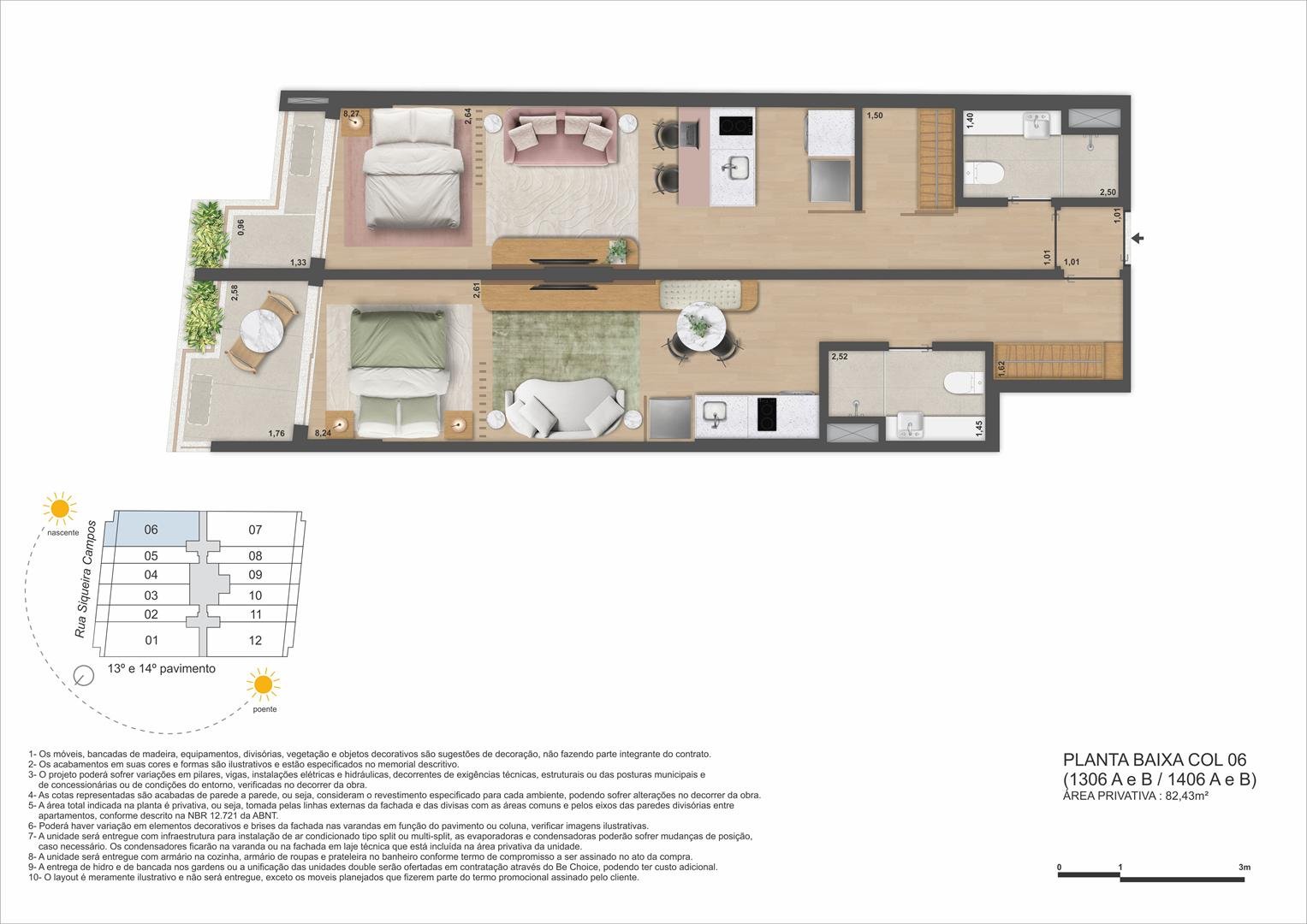 Planta 8 - Be in Rio Praia Copacabana