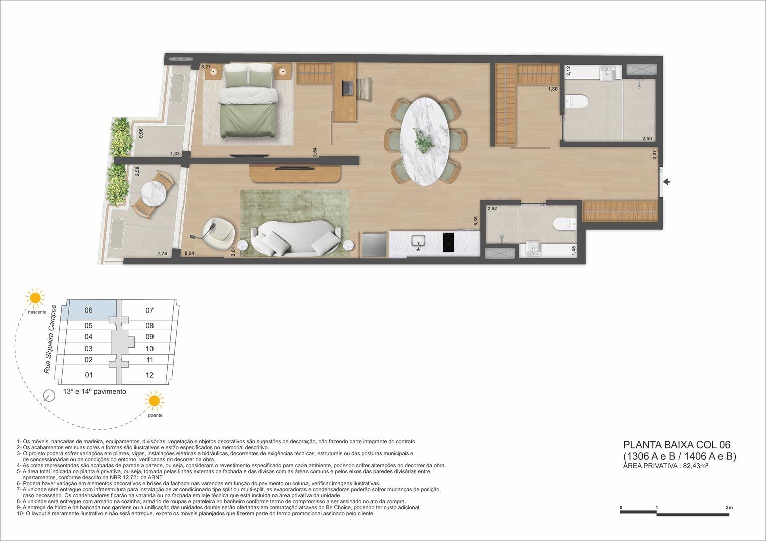 Planta 7 - Be in Rio Praia Copacabana