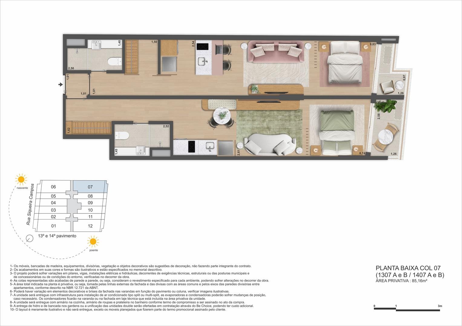 Planta 6 - Be in Rio Praia Copacabana
