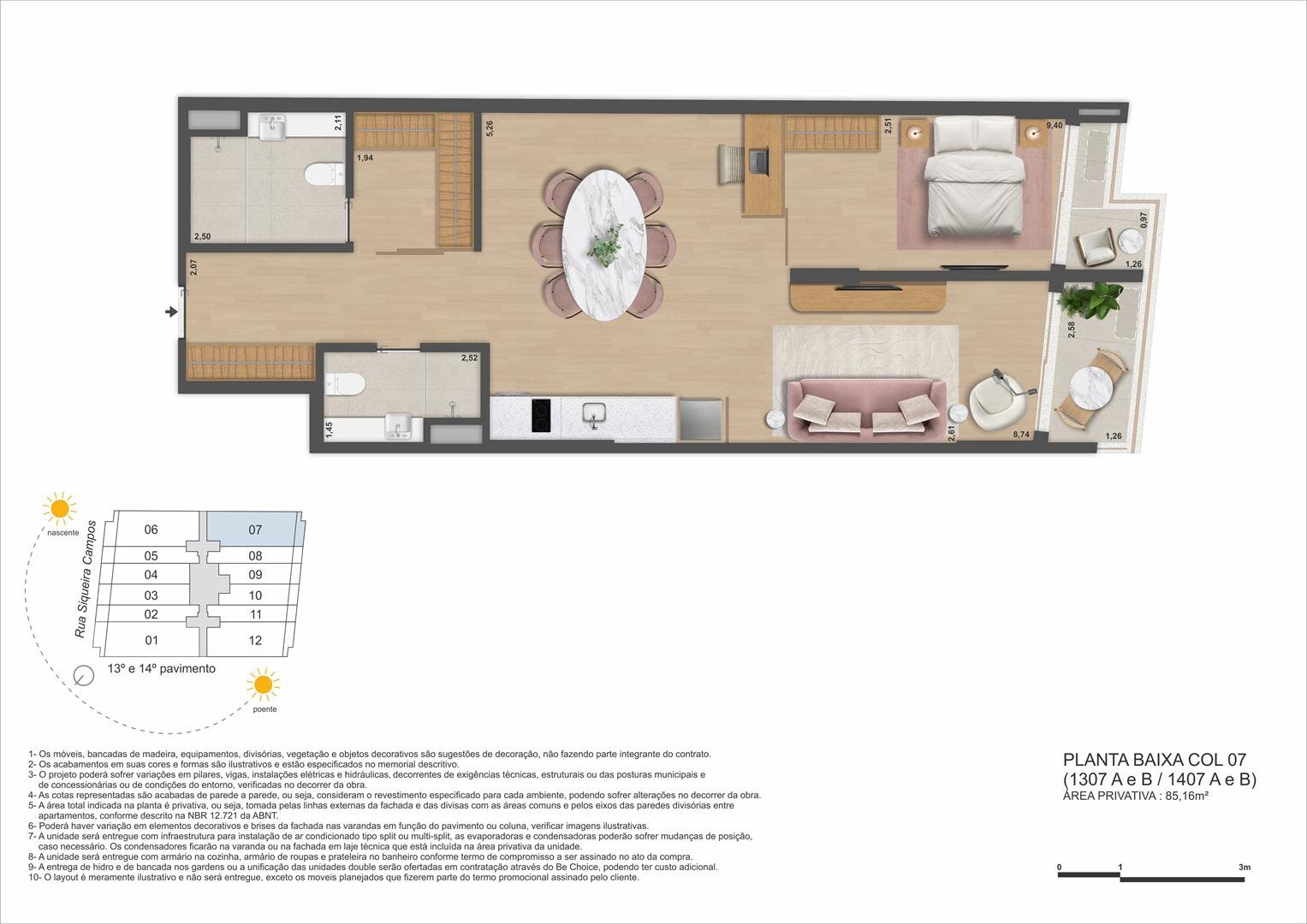 Planta 5 - Be in Rio Praia Copacabana