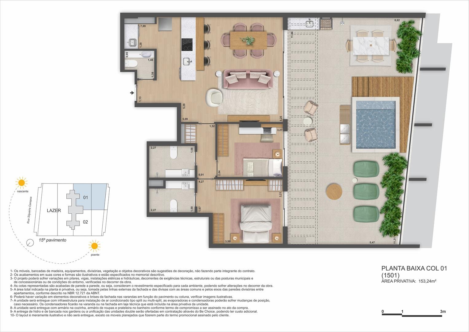 Planta 2 - Be in Rio Praia Copacabana