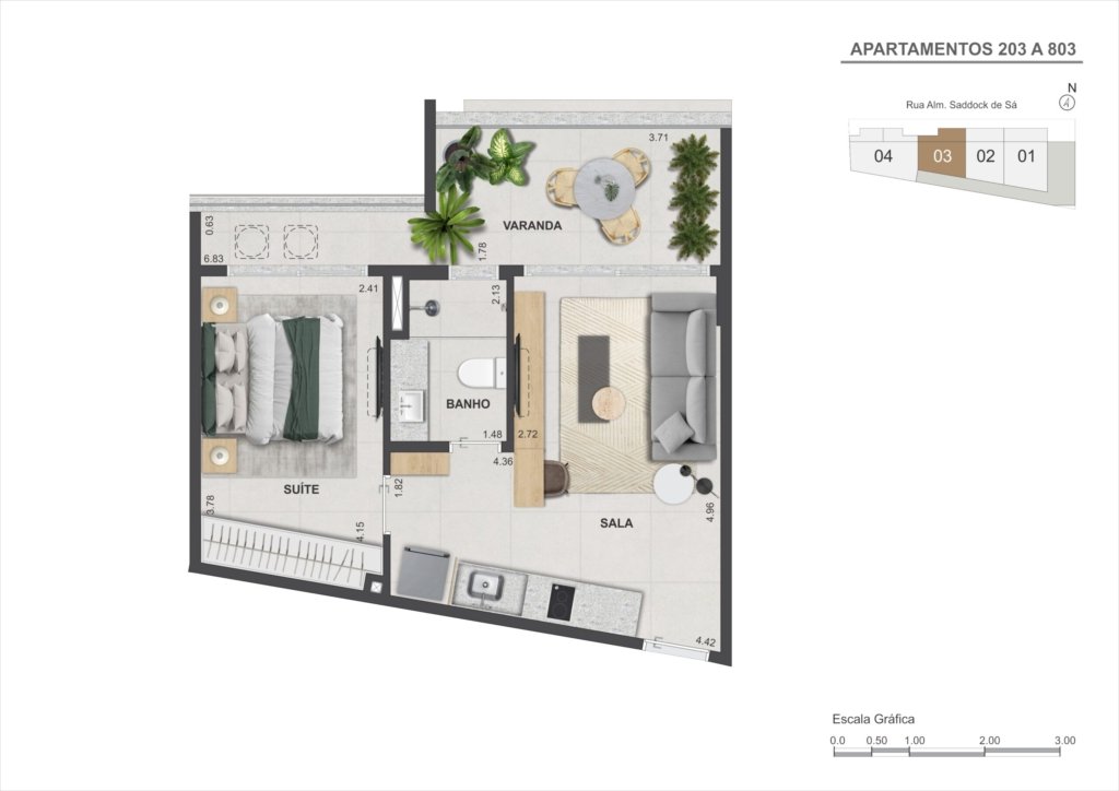 Double Suites Dias Ferreira Leblon Studios valores e plantas